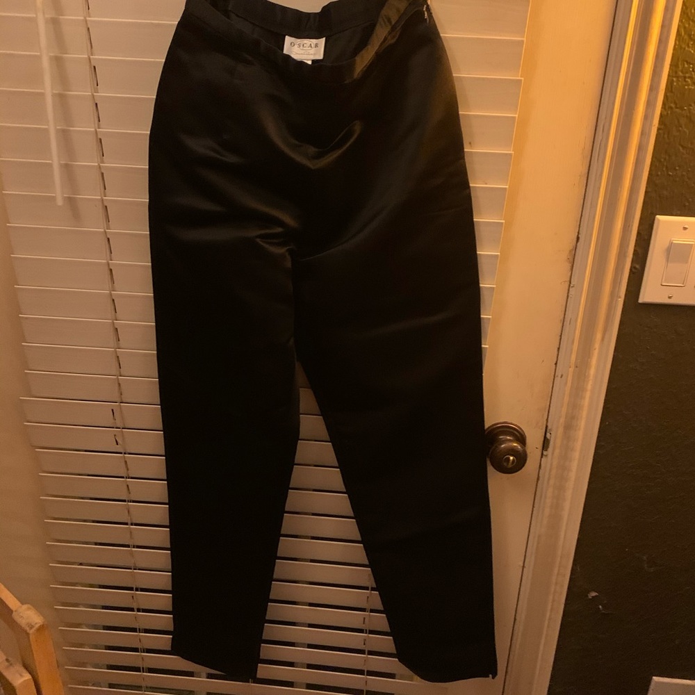 Oscar De La Renta vintage satin trousers size 6